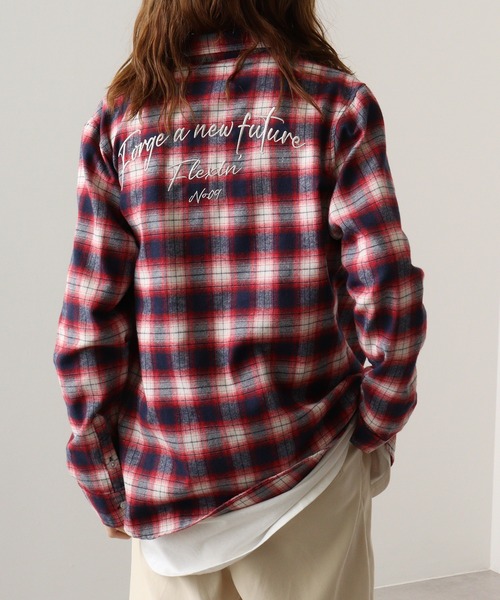 EVOLUTION(エボリューション)の「Classic check long sleeve shirt / チェックシャツ(シャツ/ブラウス・メンズ・ブルー/レッド・M/L/XL)」の6枚目の写真