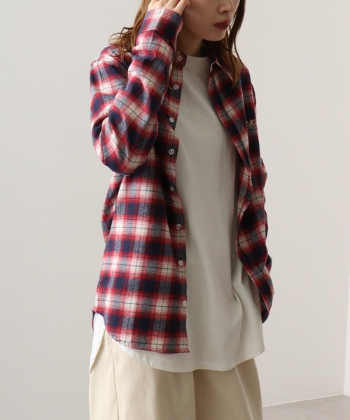 EVOLUTION(エボリューション)の「Classic check long sleeve shirt / チェックシャツ(シャツ/ブラウス・メンズ・ブルー/レッド・M/L/XL)」の5枚目の写真