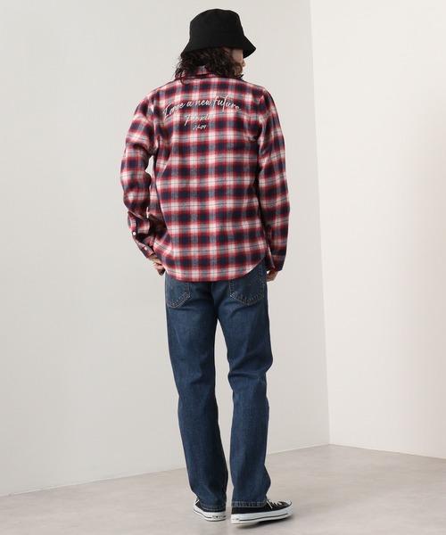 EVOLUTION(エボリューション)の「Classic check long sleeve shirt / チェックシャツ(シャツ/ブラウス・メンズ・ブルー/レッド・M/L/XL)」の22枚目の写真