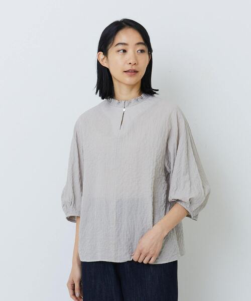 新品 2024AW ADIEU TRISTESSE 袖口ピンタックシャツ ADIEU TRISTESSE（アデュートリステス）の「ピンタックカラー
