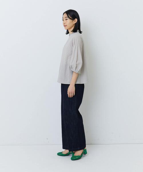 ADIEU TRISTESSE - 美品 アデュートリステス 裾プリーツ プルオーバーシャツ ブラウス アデュートリステス 裾プリーツ プルオーバーシャツ ブラウス