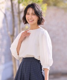 エニィファンクション ボリュームスリーブシャツ