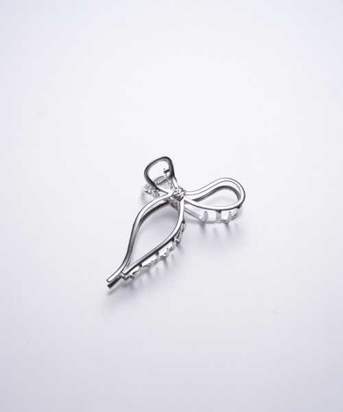 one after another NICE CLAUP（ワンアフターアナザーナイスクラップ）の「リボンヘアクリップ（バレッタ/ヘアクリップ・レディース・ゴールド/シルバー・FREE）」の4枚目の写真