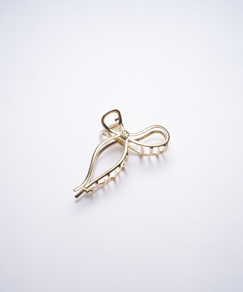 one after another NICE CLAUP（ワンアフターアナザーナイスクラップ）の「リボンヘアクリップ（バレッタ/ヘアクリップ・レディース・ゴールド/シルバー・FREE）」の8枚目の写真