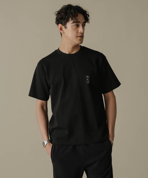 NANO universe（ナノユニバース）の「「NJ／CLUB」PARKSTOCK ベーシックＴシャツ（Tシャツ/カットソー・メンズ・ブラック/オレンジ/グレー/ネイビー/ホワイト・L/M/S）」の6枚目の写真