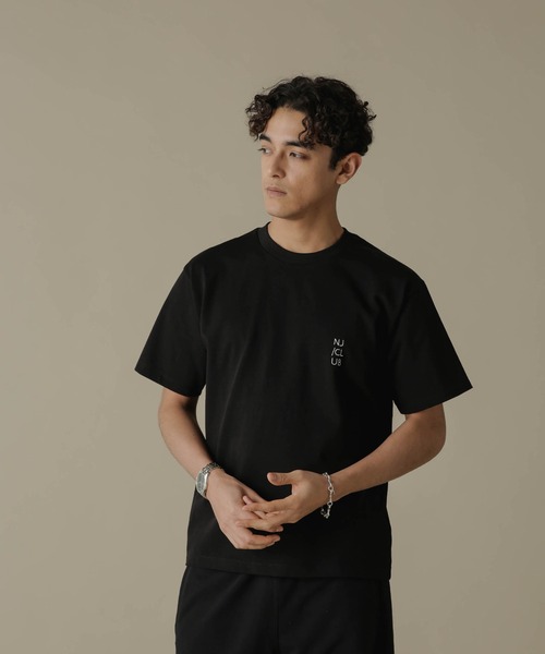 NANO universe（ナノユニバース）の「「NJ／CLUB」PARKSTOCK ベーシックＴシャツ（Tシャツ/カットソー・メンズ・ブラック/オレンジ/グレー/ネイビー/ホワイト・L/M/S）」の7枚目の写真