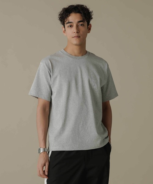 NANO universe（ナノユニバース）の「「NJ／CLUB」PARKSTOCK ベーシックＴシャツ（Tシャツ/カットソー・メンズ・ブラック/オレンジ/グレー/ネイビー/ホワイト・L/M/S）」の13枚目の写真