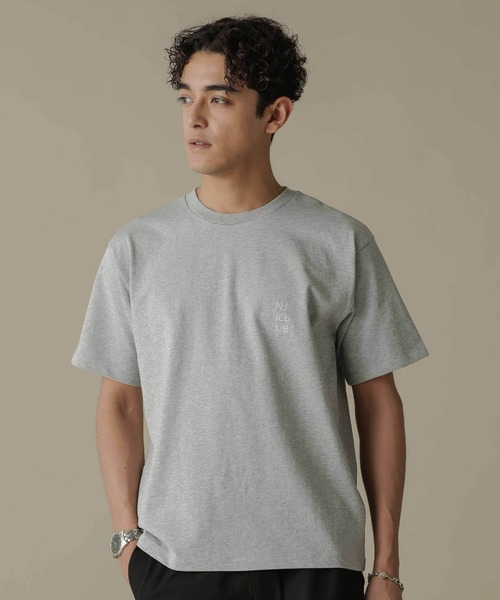 NANO universe（ナノユニバース）の「「NJ／CLUB」PARKSTOCK ベーシックＴシャツ（Tシャツ/カットソー・メンズ・ブラック/オレンジ/グレー/ネイビー/ホワイト・L/M/S）」の15枚目の写真