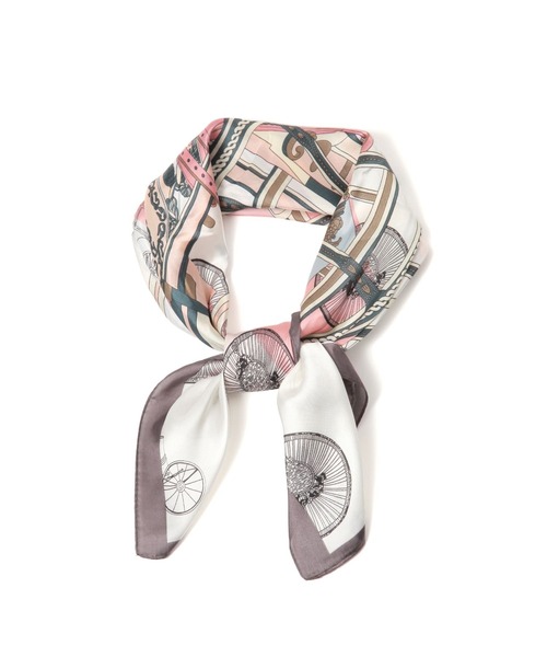 GLOBAL WORK（グローバルワーク）の「プリントスカーフ2/996081（バンダナ/スカーフ・レディース・ベージュ系その他4/ベージュ系その他3/ブラック系その他2/オレンジ系その他/ピンク系その他/ブラウン系その他6/グレー系その他7/レオパード/ネイビー系9・ONE SIZE）」の7枚目の写真