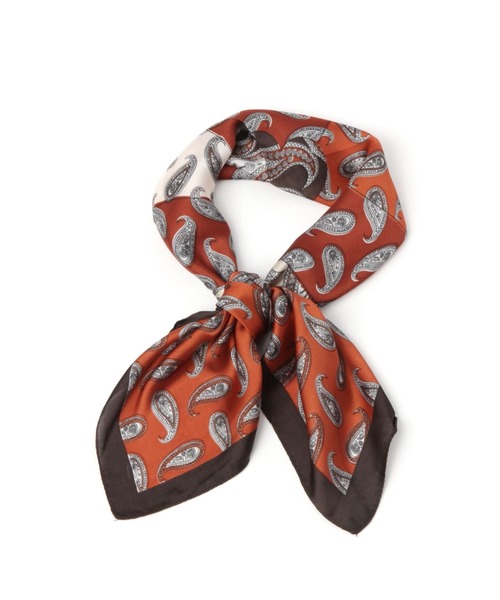 GLOBAL WORK（グローバルワーク）の「プリントスカーフ2/996081（バンダナ/スカーフ・レディース・ベージュ系その他4/ベージュ系その他3/ブラック系その他2/オレンジ系その他/ピンク系その他/ブラウン系その他6/グレー系その他7/レオパード/ネイビー系9・ONE SIZE）」の8枚目の写真