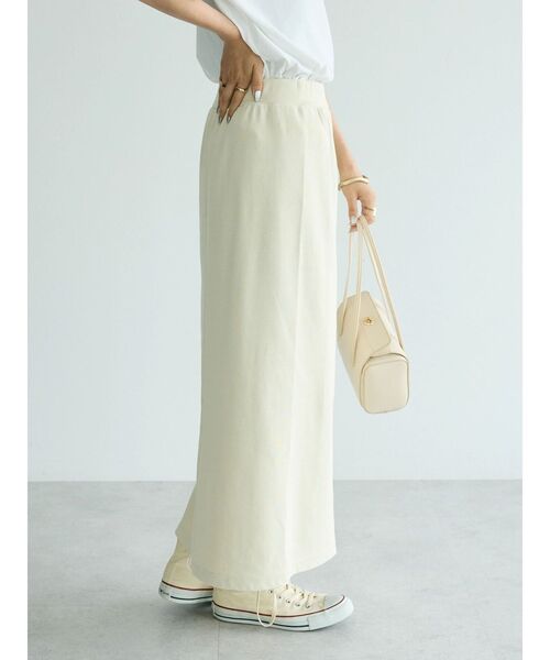 CRAFT STANDARD BOUTIQUE（クラフトスタンダードブティック）の「リブロングスカート（スカート・レディース・グリーン系その他3/ブラック/アイボリー/オレンジ・L/M）」の15枚目の写真