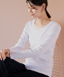 高身長　綿１００％VネックTシャツ　（トールサイズ）