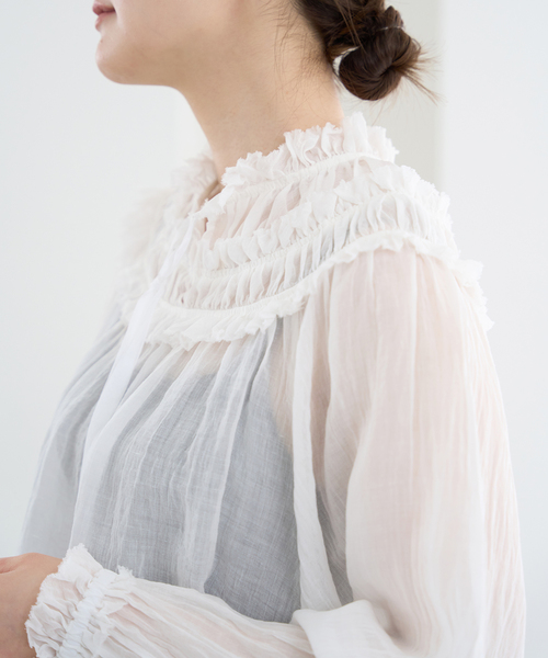 IENA（イエナ）の「ラミーリヨセル楊柳ギャザーブラウス（シャツ