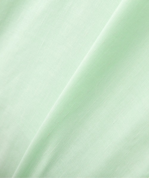 N.（N. Natural Beauty Basic）（エヌエヌナチュラルビューティーベーシック）の「◆バンドカラー麻混ルーズシャツ（シャツ/ブラウス・レディース・オフホワイト/ピンク/ミント・MEDIUM）」の20枚目の写真