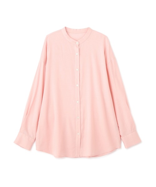 N.（N. Natural Beauty Basic）（エヌエヌナチュラルビューティーベーシック）の「◆バンドカラー麻混ルーズシャツ（シャツ/ブラウス・レディース・オフホワイト/ピンク/ミント・MEDIUM）」の11枚目の写真