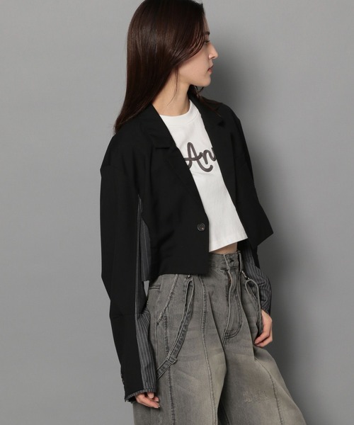 Anui（アニュイ）の「【UNISEX/3サイズ展開】レタリングロゴTシャツ（Tシャツ/カットソー・レディース・ライトグリーン系/オフホワイト/ブラック・SMALL/MEDIUM/LARGE）」の9枚目の写真