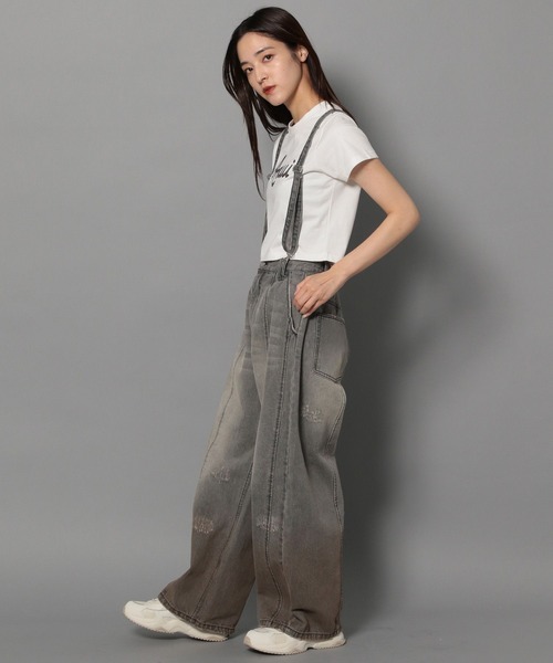 Anui（アニュイ）の「【UNISEX/3サイズ展開】レタリングロゴTシャツ（Tシャツ/カットソー・レディース・ライトグリーン系/オフホワイト/ブラック・SMALL/MEDIUM/LARGE）」の10枚目の写真