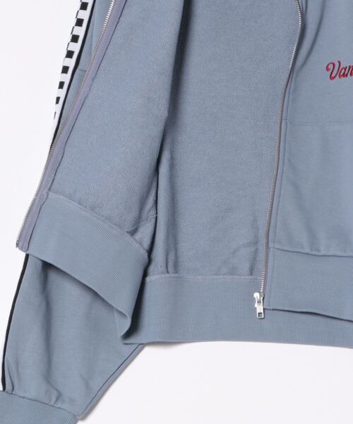 VANS ヴァンズ W Checker ZIP Sweat スウェット 124R3090200 ABC-MART限定 BLACK VANS ヴァンズ W Checker ZIP Sweat スウェット 124R3090200 ABC