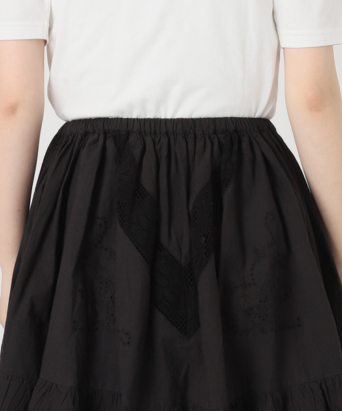 ＊新品未使用タグ付き＊　スローブイエナ　ウールミニスカート SLOBE IENA（スローブイエナ）の「《予約》2way embroidery ミニ