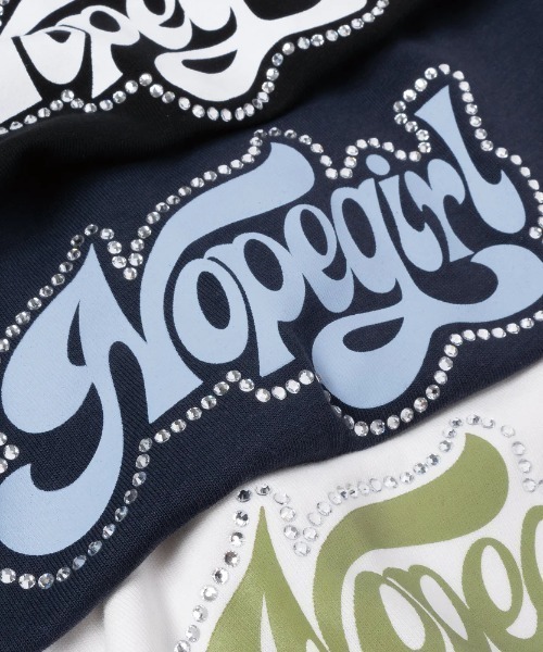 Nope Girl（ノープガール）の「Nope girl Sporty ringer t-shirt（Tシャツ/カットソー・レディース・ブラック/ホワイト・フリー）」の5枚目の写真