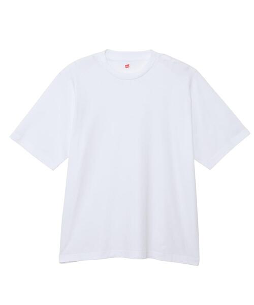 HANES（ヘインズ）の「HANES(ヘインズ)ラグランスリーブTシャツ（Tシャツ/カットソー・メンズ・ホワイト/ブラック・L/XL/M）」の10枚目の写真