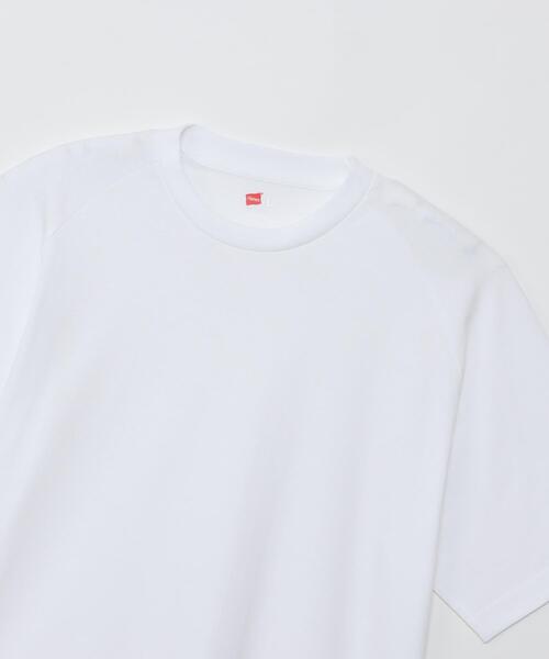 HANES（ヘインズ）の「HANES(ヘインズ)ラグランスリーブTシャツ（Tシャツ/カットソー・メンズ・ホワイト/ブラック・L/XL/M）」の12枚目の写真