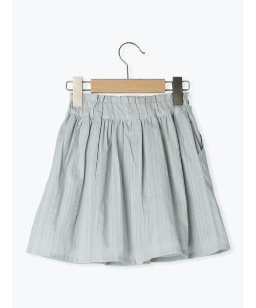 Samansa Mos2 Lagom（サマンサモスモスラーゴム）の「ギャザースカート（スカート・キッズ・サックスブルー/キナリ・大(L)/中(M)/小(S)/特(XL)）」の4枚目の写真