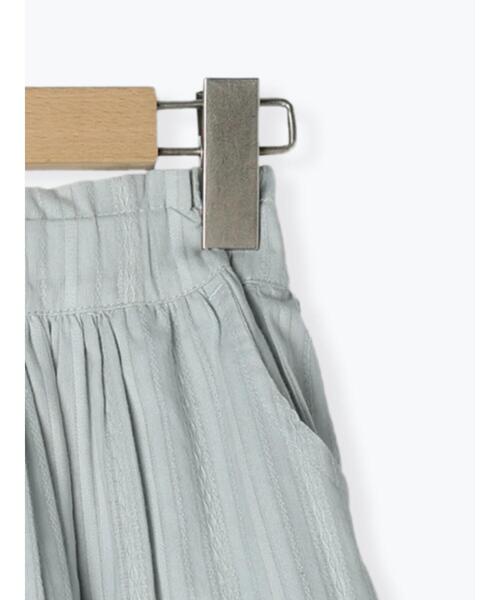 Samansa Mos2 Lagom（サマンサモスモスラーゴム）の「ギャザースカート（スカート・キッズ・サックスブルー/キナリ・大(L)/中(M)/小(S)/特(XL)）」の6枚目の写真