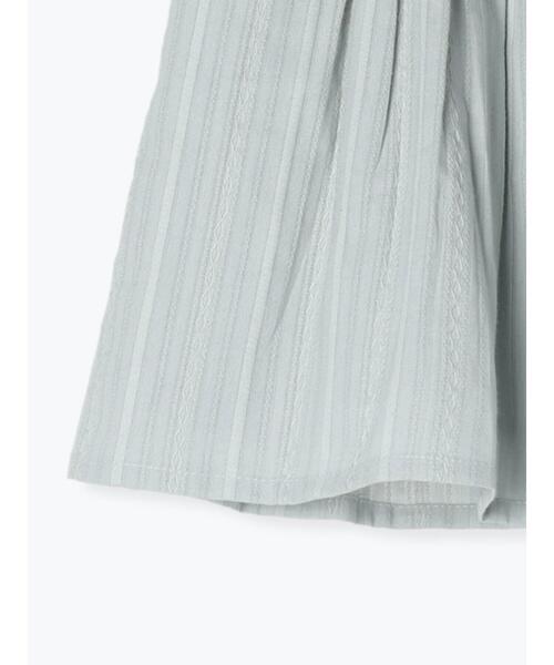 Samansa Mos2 Lagom（サマンサモスモスラーゴム）の「ギャザースカート（スカート・キッズ・サックスブルー/キナリ・大(L)/中(M)/小(S)/特(XL)）」の7枚目の写真