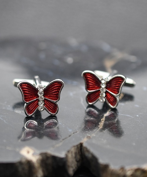 Fun & Daily（ファンアンドデイリー）の「F&D : バタフライカフリンクス（カフリンクス・メンズ・シルバー・FREE）」の5枚目の写真