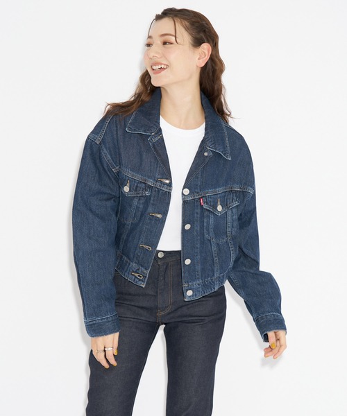 Levi's/リーバイス FEATHERWEIGHT トラッカージャケット ダークインディゴ PAPER MAP