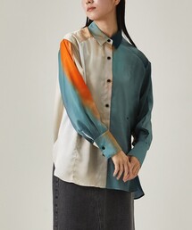 UNITED TOKYO | サテングラデーションシャツ(シャツ/ブラウス)