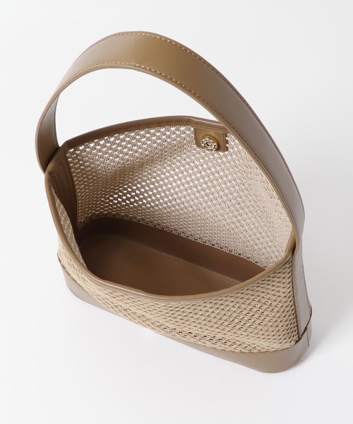 URBAN RESEARCH DOORS（アーバンリサーチドアーズ）の「メッシュワンショルダーバッグ（ショルダーバッグ・レディース・ベージュ/アイボリー・-）」の6枚目の写真