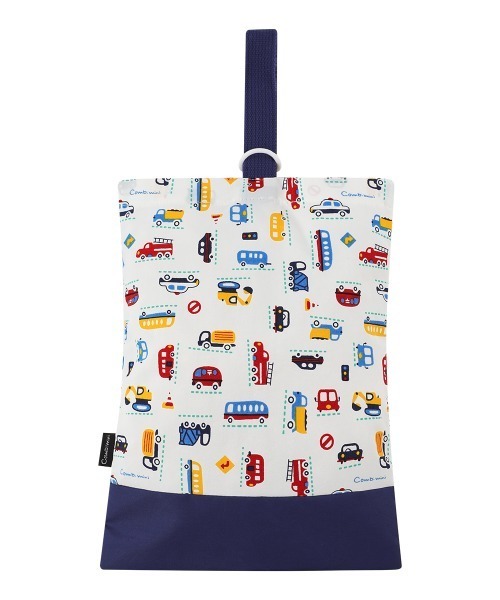 combimini（コンビミニ）の「シューズバッグ（シューズ小物/雑貨・キッズ・ネイビー/ライトグレー/ピンク/イエロー/グリーン/オフホワイト/ライトピンク/ベージュ・F）」の5枚目の写真