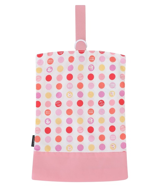 combimini（コンビミニ）の「シューズバッグ（シューズ小物/雑貨・キッズ・ネイビー/ライトグレー/ピンク/イエロー/グリーン/オフホワイト/ライトピンク/ベージュ・F）」の8枚目の写真