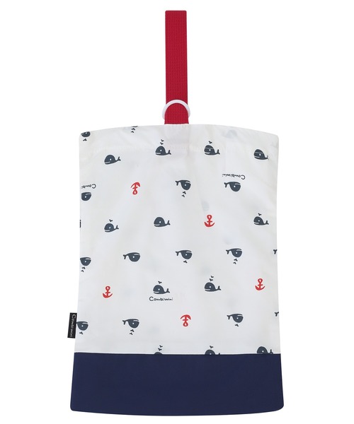 combimini（コンビミニ）の「シューズバッグ（シューズ小物/雑貨・キッズ・ネイビー/ライトグレー/ピンク/イエロー/グリーン/オフホワイト/ライトピンク/ベージュ・F）」の2枚目の写真