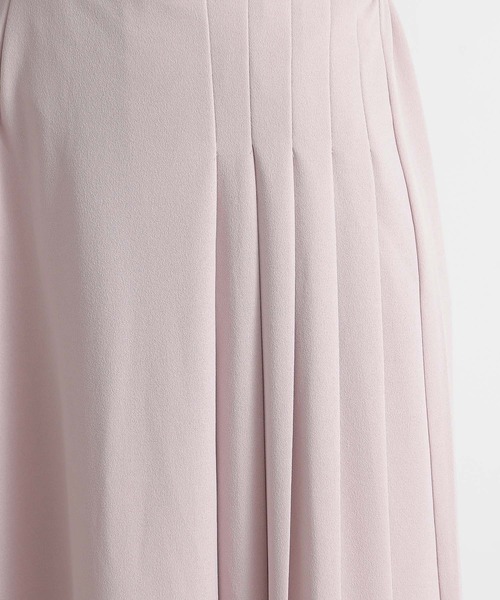 and it_（アンドイット）の「ジョーゼットサイドプリーツロングスカート（スカート・レディース・ブラック/オフホワイト/ピンク・M）」の15枚目の写真