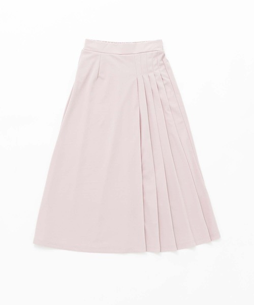 and it_（アンドイット）の「ジョーゼットサイドプリーツロングスカート（スカート・レディース・ブラック/オフホワイト/ピンク・M）」の17枚目の写真