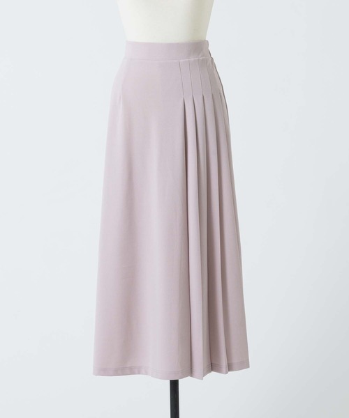 and it_（アンドイット）の「ジョーゼットサイドプリーツロングスカート（スカート・レディース・ブラック/オフホワイト/ピンク・M）」の19枚目の写真