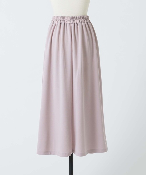 and it_（アンドイット）の「ジョーゼットサイドプリーツロングスカート（スカート・レディース・ブラック/オフホワイト/ピンク・M）」の21枚目の写真