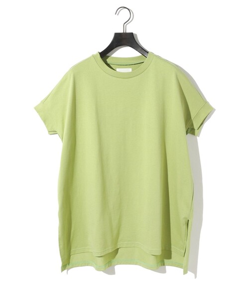 MIDIUMISOLID（ミディウミソリッド）の「MIDIUMISOLID for Ladies C/ネックワイドプルオーバー（Tシャツ/カットソー・レディース・ブラック/オフホワイト/グリーン・FREE）」の3枚目の写真