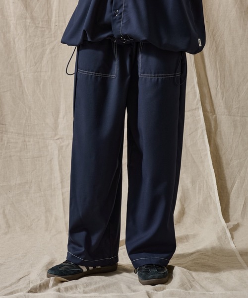 WETTEMPT(ウィテンプト)の「STITCH EASY SLACKS /ステッチイージースラックス(スラックス・メンズ・ネイビー/ダークグレー/ブラック・SMALL/LARGE/MEDIUM)」の19枚目の写真