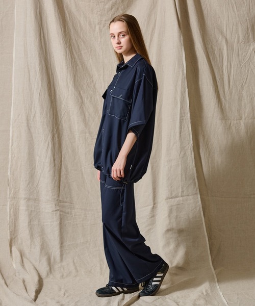 WETTEMPT(ウィテンプト)の「STITCH EASY SLACKS /ステッチイージースラックス(スラックス・メンズ・ネイビー/ダークグレー/ブラック・SMALL/LARGE/MEDIUM)」の21枚目の写真