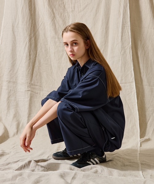 WETTEMPT(ウィテンプト)の「STITCH EASY SLACKS /ステッチイージースラックス(スラックス・メンズ・ネイビー/ダークグレー/ブラック・SMALL/LARGE/MEDIUM)」の4枚目の写真