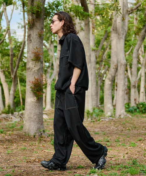 WETTEMPT(ウィテンプト)の「STITCH EASY SLACKS /ステッチイージースラックス(スラックス・メンズ・ネイビー/ダークグレー/ブラック・SMALL/LARGE/MEDIUM)」の6枚目の写真