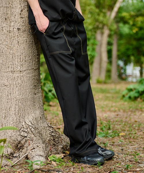 WETTEMPT(ウィテンプト)の「STITCH EASY SLACKS /ステッチイージースラックス(スラックス・メンズ・ネイビー/ダークグレー/ブラック・SMALL/LARGE/MEDIUM)」の8枚目の写真
