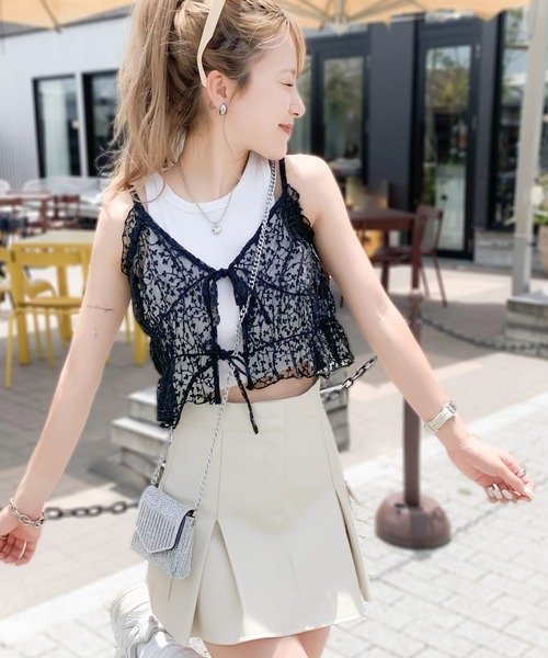 セール】コーディネートに鮮度を加える。フラワー刺繍チュールリボン