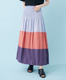 cloche マルチカラーリバーシブルスカート