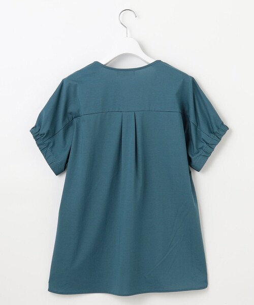 J.PRESS（ジェイプレス）の「【接触冷感】プレーティングジャージー フレンチスリーブ カットソー（Tシャツ/カットソー・レディース・ライトグレー系/グレー系/ネイビー系/ワイン系/ターコイズブルー系・T13）」の19枚目の写真