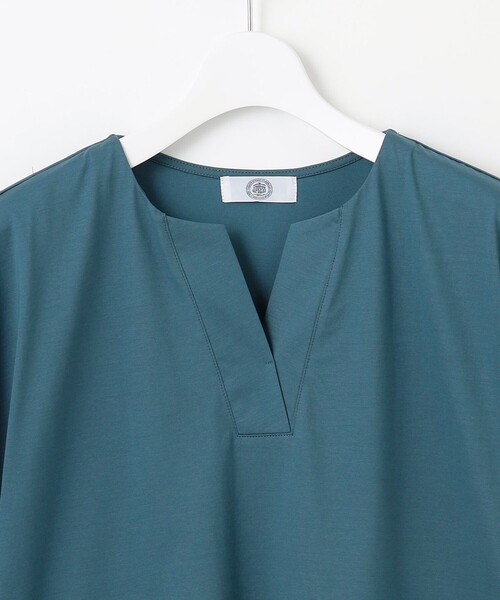 J.PRESS（ジェイプレス）の「【接触冷感】プレーティングジャージー フレンチスリーブ カットソー（Tシャツ/カットソー・レディース・ライトグレー系/グレー系/ネイビー系/ワイン系/ターコイズブルー系・T13）」の20枚目の写真